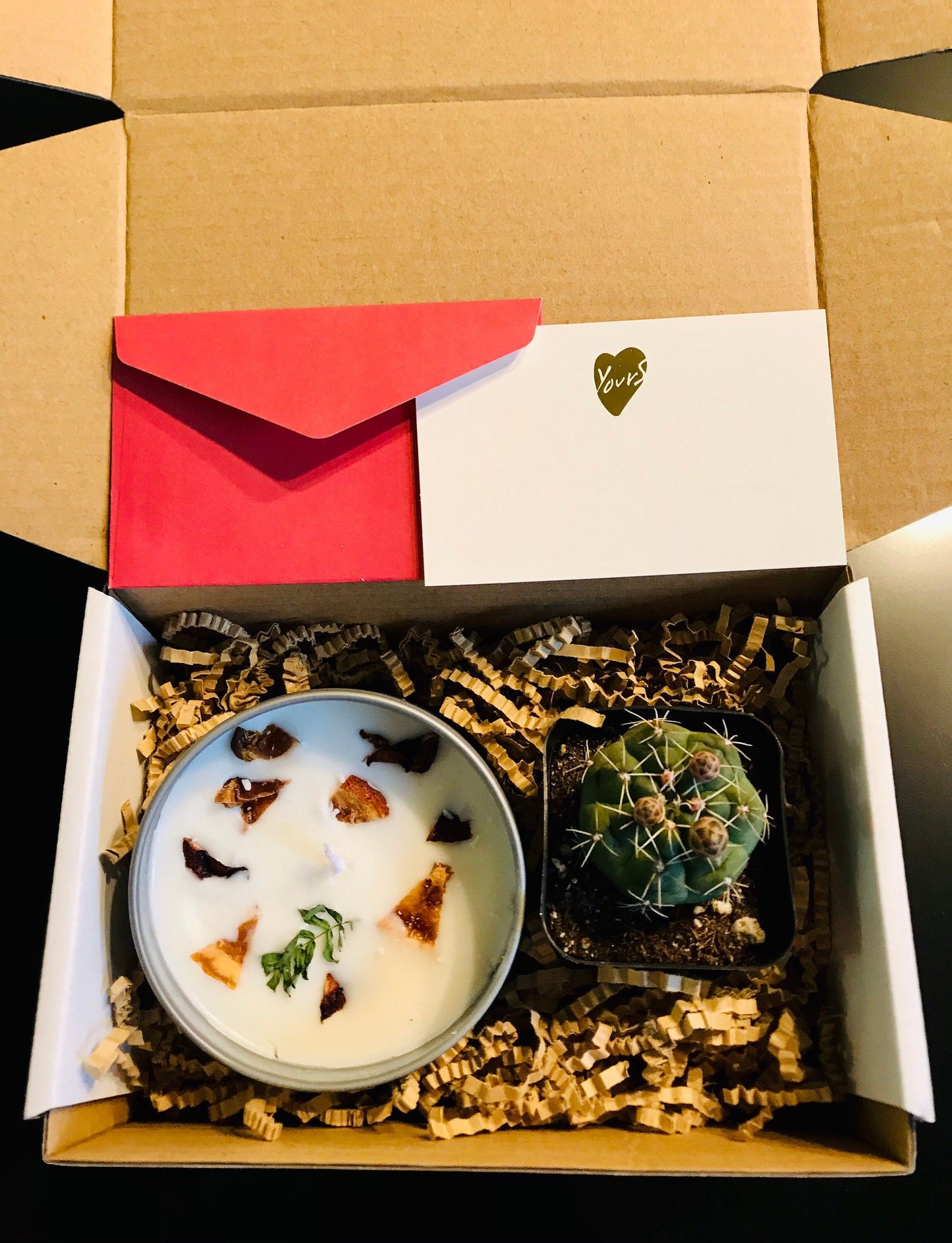 Cactus & Candle Gift Box ~ Birthday Present ~ Thank You ~ Congratulations ~ Housewarming~ ALL Special Occasions