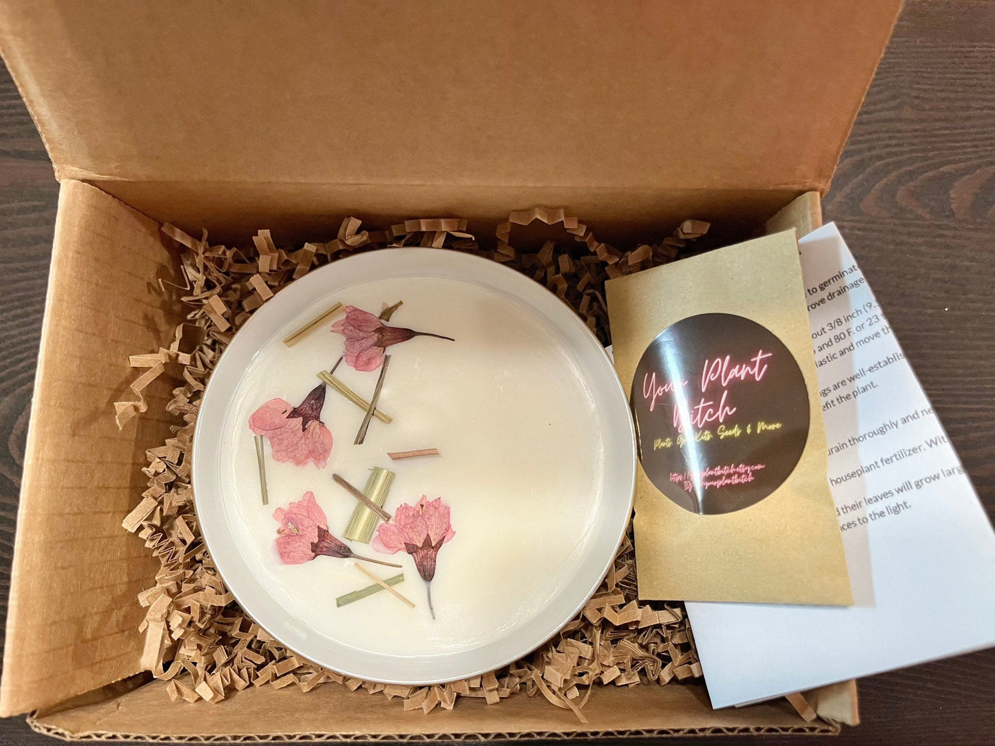 Japanese Sakura and Bird Bowl Candle ~ Gift Box ~ Present ~ Thank You ~ Holiday Gift ~ Gift Idea ~ Christmas ~ Gift ~Stocking Stuffer